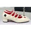 Carel Heel 4.5cm KINA naplack leather Mary Janes pumps Creamy 2024