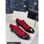 Carel Heel 4.5cm KINA naplack leather Mary Janes pumps Black/Red 2024