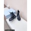Prada Monolith brushed leather booties Black with Enameled metal triangle logo 1T256N 2024