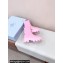 Prada Monolith brushed leather booties Pink with Enameled metal triangle logo 1T256N 2024
