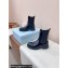 Prada Brushed leather booties Black with Enameled metal triangle logo 1U251N 2024