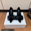 Balmain Heel 9.5cm Velvet Clara stilettos Pumps with Large satin bow Black 2024