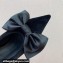Balmain Heel 9.5cm Velvet Clara stilettos Pumps with Large satin bow Black 2024
