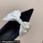 Balmain Heel 9.5cm Velvet Clara stilettos Pumps with Large satin bow Black/White 2024