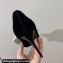 Balmain Heel 9.5cm Velvet Clara stilettos Pumps with Large satin bow Black/White 2024