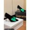 Balmain Heel 9.5cm Velvet Clara stilettos Pumps with Large satin bow Black/Green 2024