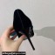 Balmain Heel 9.5cm Velvet Clara stilettos Pumps with Large satin bow Black/Blue 2024
