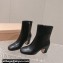 Miu Miu Leather booties 5T020E Black 2024