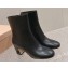 Miu Miu Leather booties 5T020E Black 2024