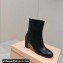 Miu Miu Leather booties 5T020E Black 2024