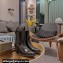 Prada Heel 6.5cm Brushed leather boots 1T132N Black 2024
