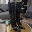 Balenciaga Heel 9cm Cagole Boots in black Arena lambskin with piercings