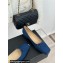 Chanel Vintage Bow Ballet Flats Denim Blue 2024