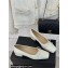 Chanel Vintage CC Logo and Bow Ballet Flats Leather White 2024