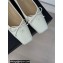 Chanel Vintage CC Logo and Bow Ballet Flats Leather White 2024