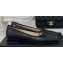 Chanel Vintage CC Logo and Bow Ballet Flats Leather Black 2024