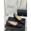 Chanel Vintage CC Logo and Bow Ballet Flats Leather Black 2024