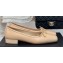 Chanel Vintage CC Logo and Bow Ballet Flats Leather Beige 2024