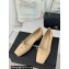 Chanel Vintage CC Logo and Bow Ballet Flats Leather Beige 2024