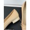 Chanel Vintage CC Logo and Bow Ballet Flats Leather Beige 2024