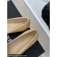 Chanel Vintage CC Logo and Bow Ballet Flats Leather Beige 2024
