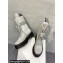 DR. MARTENS x Rick Owens Heel 5.5cm STROBE CALF LENGTH Boots in PEARL HAIR-ON COW LEATHER 2024
