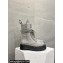DR. MARTENS x Rick Owens Heel 5.5cm STROBE CALF LENGTH Boots in PEARL HAIR-ON COW LEATHER 2024