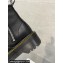 DR. MARTENS x Rick Owens Heel 5.5cm Leather Platform Boots in Black 2024