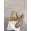 Rick Owens Heel 7cm BEATLE BOGUN Ankle Boots in Beige 2024