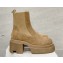 Rick Owens Heel 7cm BEATLE BOGUN Ankle Boots in Beige 2024