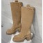 Rick Owens Heel 7cm LUXOR PULL ON BOGUN High Boots in Beige 2024