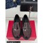 Valentino Rockstud calfskin loafers Burgundy 2024