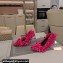 Balenciaga Marie-Antoinette 110mm Pump in Fuchsia satin bows allover 2024