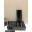 Saint Laurent Heel 3cm hunt boots in glazed leather 755237 Black 2024