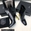 Saint Laurent auteuil booties in glazed leather 755201 Black 2024