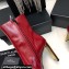 Saint Laurent auteuil booties in glazed leather 755201 Red 2024