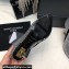 Saint Laurent Heel 10.5cm opyum booties in leather with Crystals Silver 2024