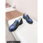 Loewe Blaze derby in bicolour brushed-off calfskin Royal Blue/Black 2024