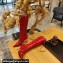 Balenciaga Heel 9cm Cagole Boots in Arena lambskin Red