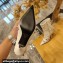 Balenciaga Heel 9cm Cagole Booties in Croco Pattern White