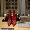 Balenciaga Heel 9cm Cagole Booties in Arena lambskin Red