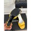 Chanel Heel 6cm Patent Calfskin Sandals Yellow 2024