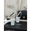 Chanel Heel 6cm Patent Calfskin Sandals White 2024