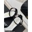 Chanel Heel 6cm Patent Calfskin Sandals Black 2024