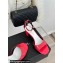 Chanel Heel 6cm Patent Calfskin Sandals Red 2024