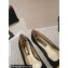 Chanel Heel 5cm CC Logo Black Suede and Gold Leather Pumps 2024