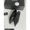 Chanel Crystal CC Logo Vintage Ballet Flats in Satin Black 2024
