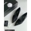 Chanel Crystal CC Logo Vintage Ballet Flats in Satin Black 2024