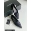 Chanel Crystal CC Logo Vintage Ballet Flats in Satin Black 2024