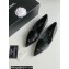 Chanel Crystal CC Logo Vintage Ballet Flats in Lambskin Black 2024